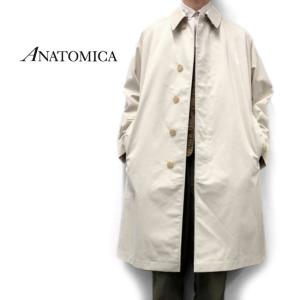 ANATOMICA アナトミカ シングルラグランコート 530-552-01 裏地チェック ロングコート メンズ｜golden-state