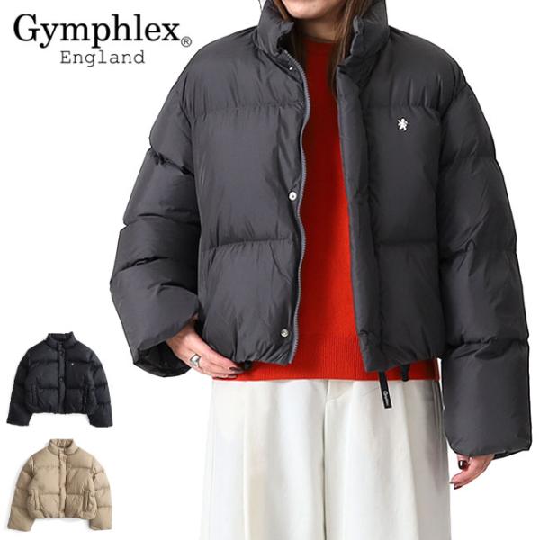 Gymphlex ジムフレックス スタンドカラー ショート丈 ダウンジャケット GY-A0555 T...