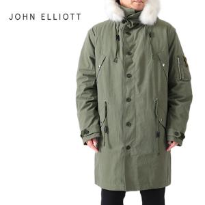 JOHN ELLIOTT ジョンエリオット N-3B ファー付き キルトライナー モッズコート N-3B Jacket モッズパーカー メンズ｜golden-state