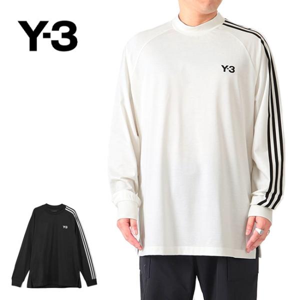 [SALE] Y-3 ワイスリー 3ストライプス オーバーサイズ ロゴ ロンT H44800 IA1...