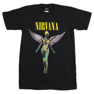 ニルバーナ tシャツ ニルヴァーナ Nirvana Tシャツ In Utero バンドTシャツ ロックTシャツ ユニセックス MIU404