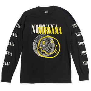 バンドtシャツ ロックtシャツ 長袖 ニルバーナ Tシャツ ニルヴァーナ ロンT nirvana T...