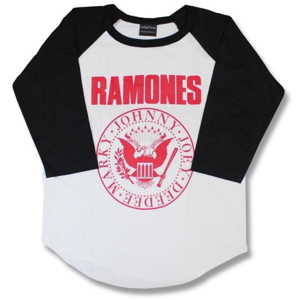 ラモーンズ ラグランTシャツ RAMONES バンドTシャツ ロックTシャツ ベースボールシャツ 七...