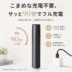 鼻毛カッター 男性 女性 USB充電式 水洗い...の詳細画像2