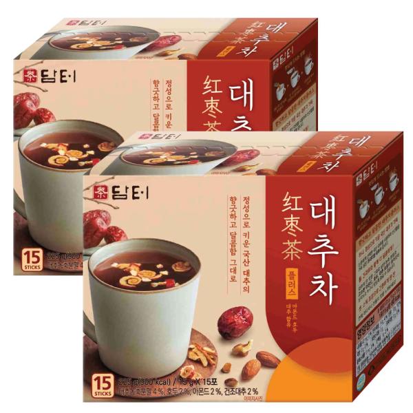ダムト ナツメ茶 225g(15gx15包) 2個セット 粉末 スティックタイプ / 韓国 なつめ ...