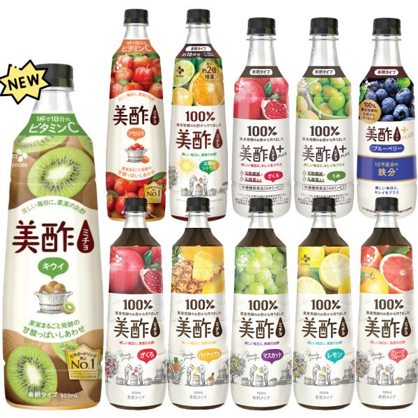 美酢 ミチョ 8種から選べる 900ml 6本 セット ザクロ、パインアップル、モモ、マスカット、カ...