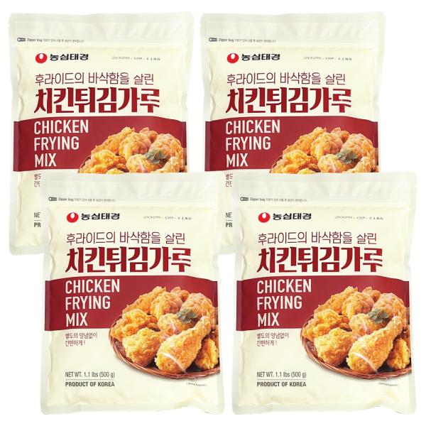 Otaste(農心) チキンパウダー 500g 4袋 セット/ 韓国 本場 ザクザクチキンパウダー ...