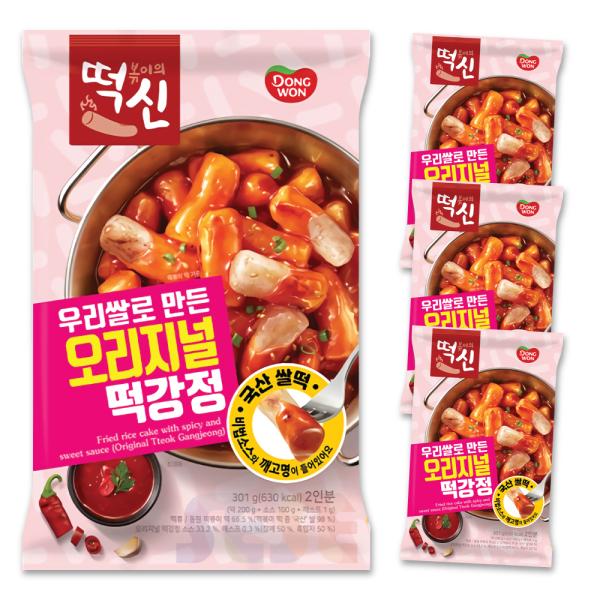 東遠 即席 トッカンジョン 301g 4袋セット / 韓国食品 韓国餅 韓国料理