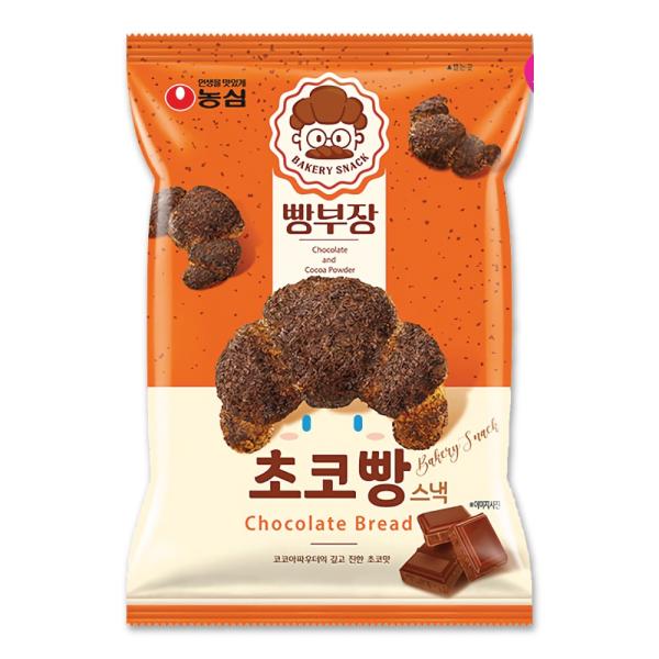 農心 パン部長のチョコパン スナック 55g / 韓国 チョコスナック お菓子 おやつ サクサク 韓...