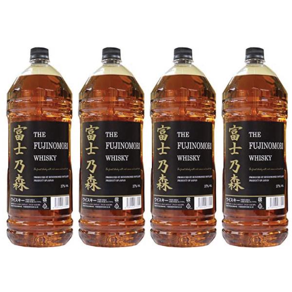 富士乃森 金ラベル 4000ml 4本セット 37度 (THE FUJINOMORI WHISKY)...