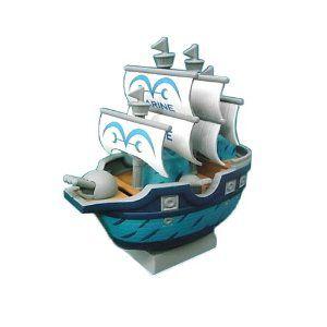 ワンピース キャラバンク 海賊船シリーズ ルフィの海軍軍艦　１５００｜goldendrop