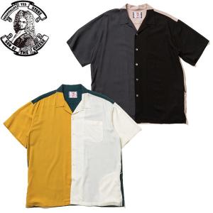 SON OF THE CHEESE サノバチーズSC2010-SH06 3color Rayon Shirt 3カラー レーヨン シャツ オープンカラー 開襟 半袖 メンズ レディース 2カラー｜goldentijuana