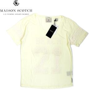 SALE MAISON SCOTCH メゾン スコッチ 21 NUMBERING S/S T-SHIRTS 21ナンバリング Tシャツ メンズ レディース イエロー セール｜goldentijuana