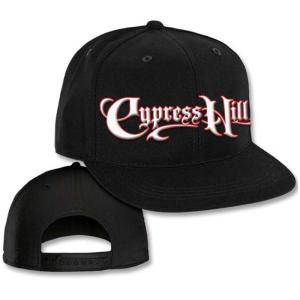 CYPRESS HILL サイプレスヒル LOGO SNAPBACK CAP ロゴ スナップバック フラットバイザー キャップ メンズ レディース ブラック HAT-CH08-BLK｜goldentijuana