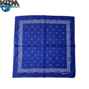 KIZM キズム Neo classic dots Bandannas ネオ クラシック ドット バンダナ ARTON アートン KIZM CHANNEL インベーダー メンズ レディース Deep Blue｜goldentijuana