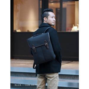 リュックサック ビジネスリュック 本革 防水 ...の詳細画像4