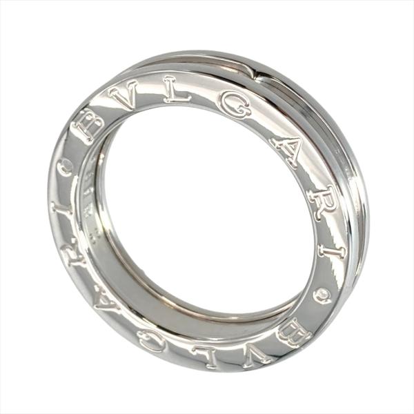 ブルガリ BVLGARI ビーゼロワン 1バンド リング 指輪 #53 K18WG 7.2g ホワイ...