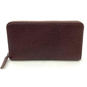 TAKEO KIKUCHI ダークブラウン レザー 長財布 新品未使用 TAKEO KIKUCHI 未使用☆TAKEO タケオキクチ 牛革 レザー長財布