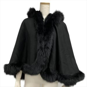 新品/国内正規 HERMES エルメス カシミヤ混ウール ケープ ポンチョ