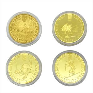 リレハンメル五輪記念 1500クローネ金貨 4...の詳細画像1