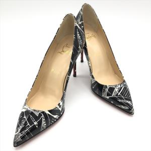 【ほぼ未使用】クリスチャンルブタン Christian Louboutin kate 85 パンプス 36 23.5cm エナメル 9cm ヒール｜goldplazajp