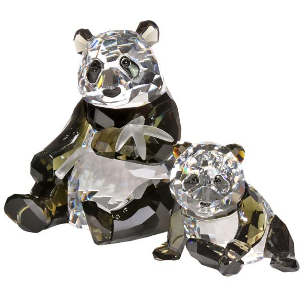 スワロフスキー SWAROVSKI パンダ PANDAS 2008年 SCS会員限定 オブジェ 置物...