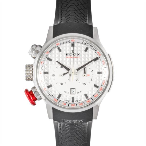 エドックス EDOX 10302 クロノラリー クロノグラフ 腕時計 クォーツ ホワイト文字盤 メン...