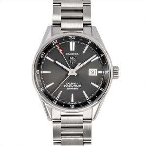 タグホイヤー TAG Heuer WAR2012-1 カレラ キャリバー7 ツインタイム  腕時計 自動巻 グレー文字盤 メンズ