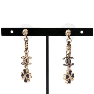 【美品】CHANEL ピアス 揺れるCCロゴ♪】CHANEL シャネル シンプルピアス (CHANEL