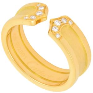 く日はお得♪ C2 カルティエ - Cartier ダイヤ 【11162】 750YG ＃55