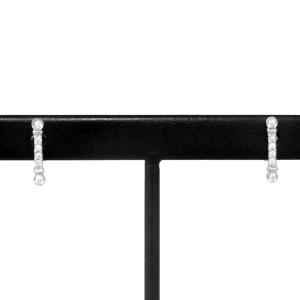 ティファニー Tiffany&amp;Co フルール ド リス ステム ピアス ダイヤモンド Pt950