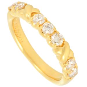 ベリテ VERITE リング 指輪 ダイヤモンド 0.28ct 約2号 K18YG 2.5g イエローゴールド ピンキー レディース
