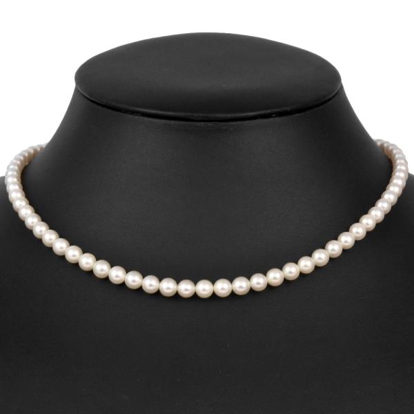 ミキモト MIKIMOTO ベビーパール 5.0-5.5mm ネックレス 38cm SVクラスプ レ...