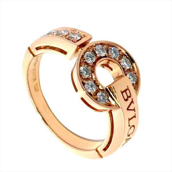 ブルガリ BVLGARI ブルガリブルガリ リング 指輪 ダイヤモンド 約8.5号 K18PG 5....