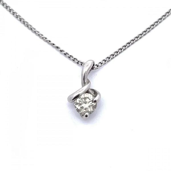 ペンダント ネックレス ダイヤモンド 0.22ct Pt850 2.0g Pt900 プラチナ