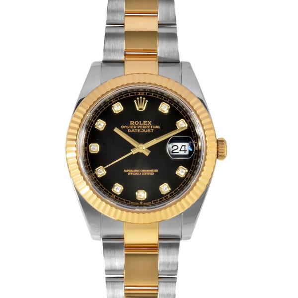 ロレックス ROLEX 126333G デイトジャスト 41 ランダム 腕時計 自動巻 ブラック文字...