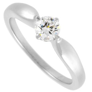 【美品】BVGALI Pt950 ダイヤ0.35ctローマアモール リング 9号 ブルガリ BVLGARI ローマ アモール ダイヤ 0.3ct リング 6号
