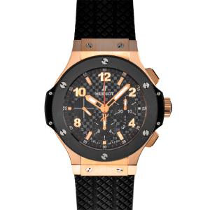 ウブロ HUBLOT 301.PB.131.RX ビッグ・バン ゴールド セラミック クロノグラフ 腕時計 自動巻 ブラック文字盤 K18 メンズ