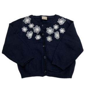 HERMES（エルメス） カーディガン シルク グリーン ゴールド金具 38