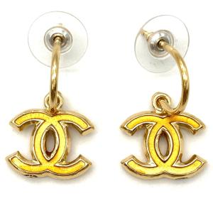 CHANEL シャネル ココマーク スイング イヤリング フェイクパール GP