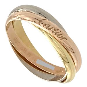 カルティエ Cartier トリニティ SM #58 リング 指輪 K18YG K18PG K18WG 3カラー イエロー ピンク ホワイト スモール レディース