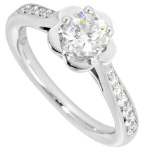 CHANEL シャネル カメリアコレクション ダイヤモンド 0.26ct D-VVS2-EX  