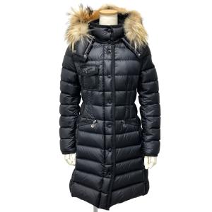 モンクレール MONCLER HERMINE FUR エルミンヌ ファー ダウンジャケット ナイロン ブラック SS（XS） レディース｜goldplazajp