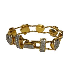 SWAROVSKI（スワロフスキー） ヴィンテージ ブレスレット ゴールド 