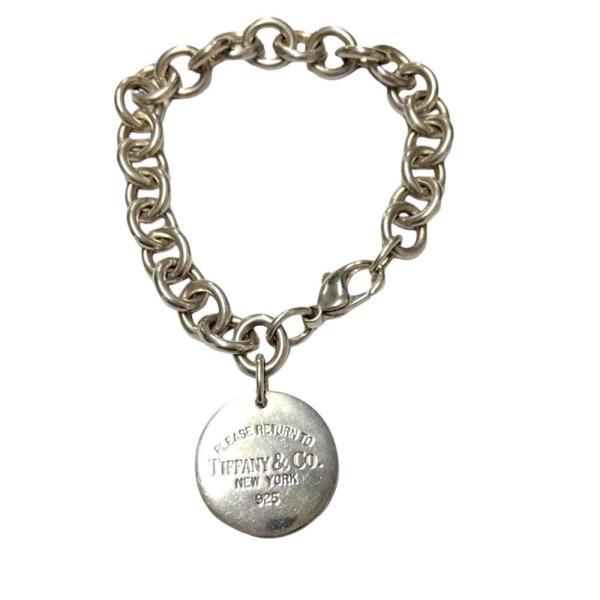 ティファニー Tiffany&amp;Co. リターントゥ ラウンドタグ ブレスレット SV925 36.2...
