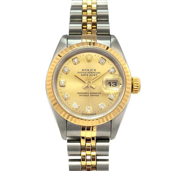 ロレックス ROLEX 69173G デイトジャスト T番 腕時計 自動巻 シャンパン文字盤 10P...