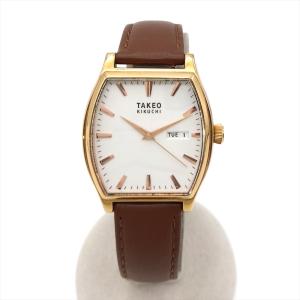 美品✨TAKEO KIKUCHI タケオキクチ 自動巻き時計 オープンハート TAKEO KIKUCHI（タケオキクチ） 腕時計 「Made in JAPAN」クロノグラフ