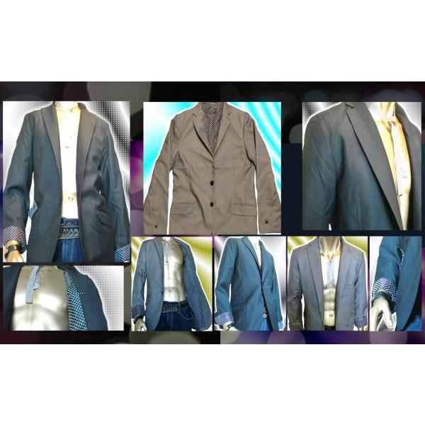 SHAGGY　裏地dot　テーラードジャケット