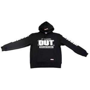 BURN OUT パーカー&パンツ (セットアップ) ブラック OUT-S-0001-BK｜goldrush-store