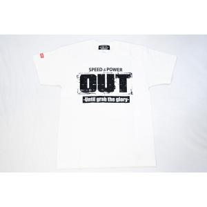 BURN OUT Tシャツ ホワイト OUT-T-0001-WH｜goldrush-store